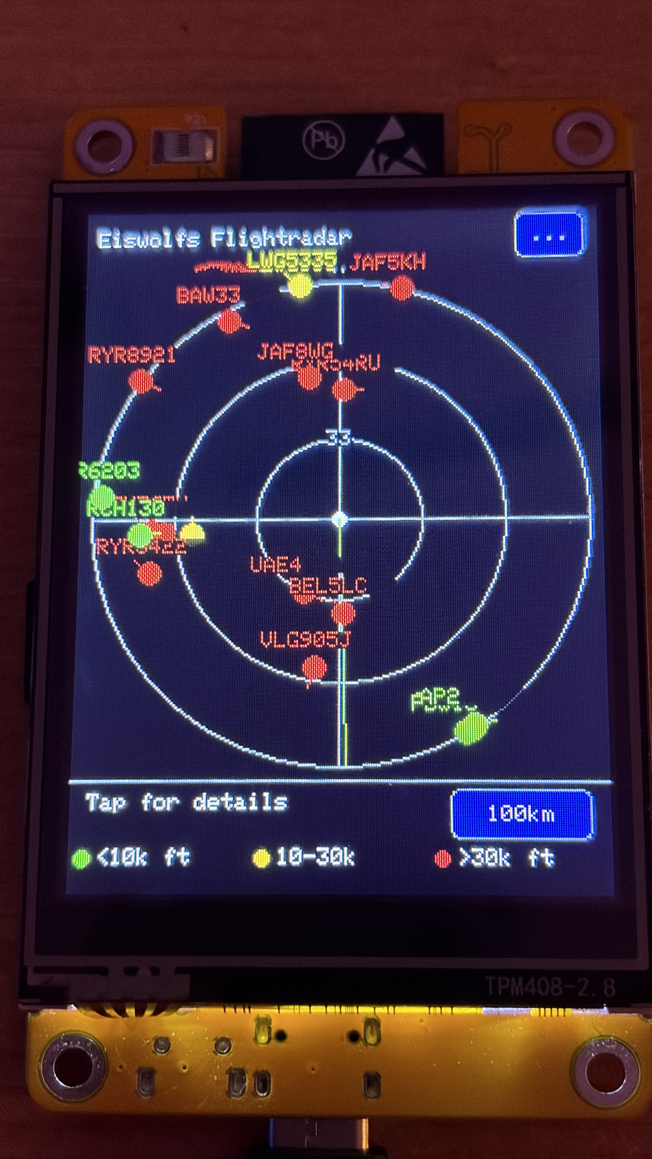 Eiswolfs Flightradar screenshot
